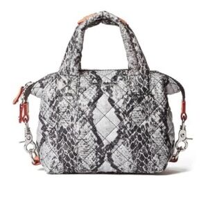 MZ Wallace Micro Sutton in Grey Snake